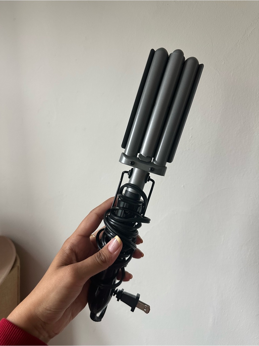 Gray Triple-Barrel Curling Iron - Unbranded